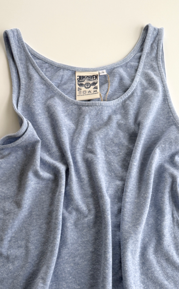 
                  
                    Cropped Tank in Coastal Blue Heather
                  
                