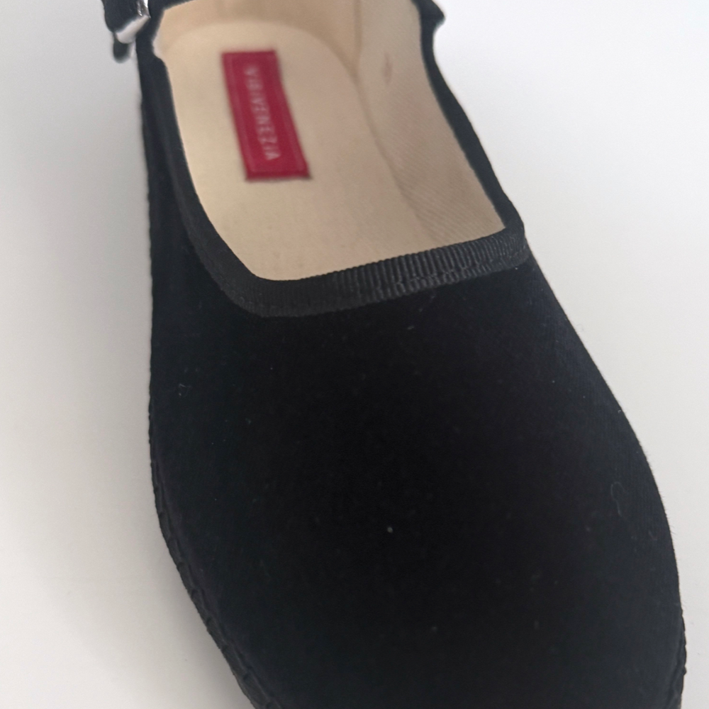 
                  
                    Furlana Mary Jane in Black Velvet
                  
                