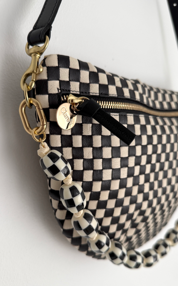 
                  
                    Shortie Strap in Black & Cream
                  
                