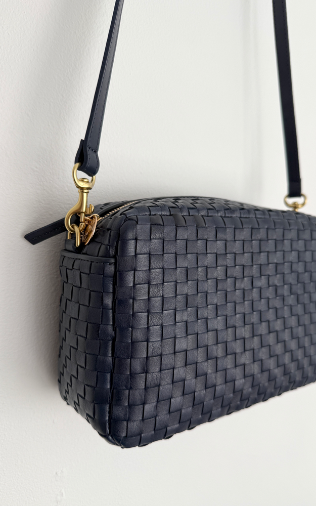 
                  
                    Marisol Crossbody in Bleu Marine Woven Checker
                  
                