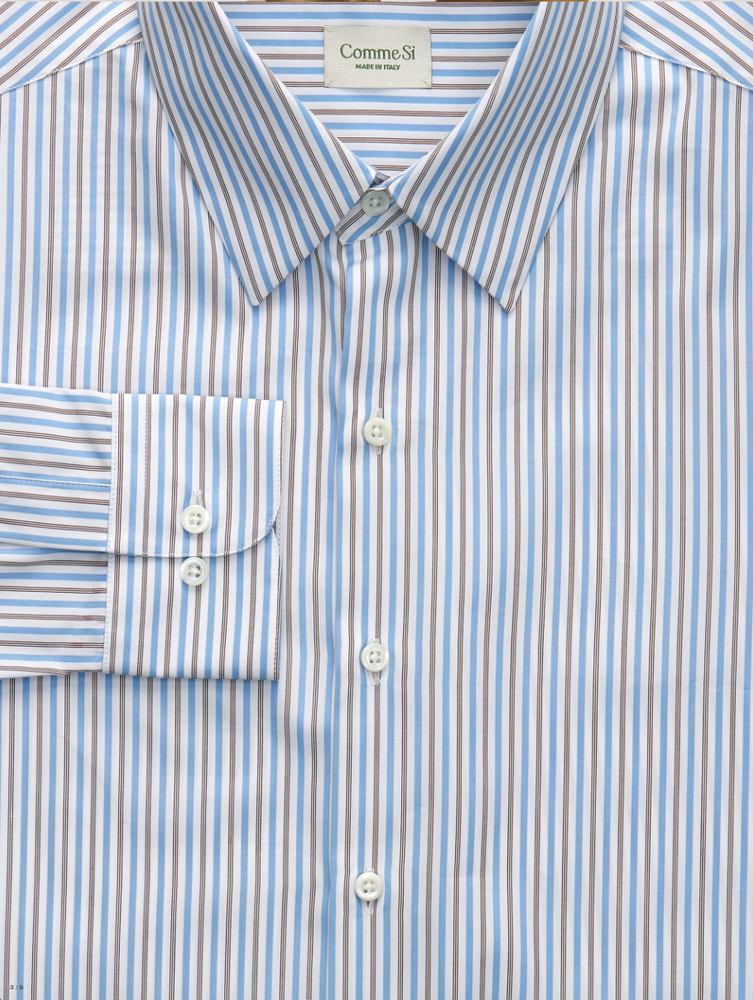 La Shirt Classica in Ledger Stripe