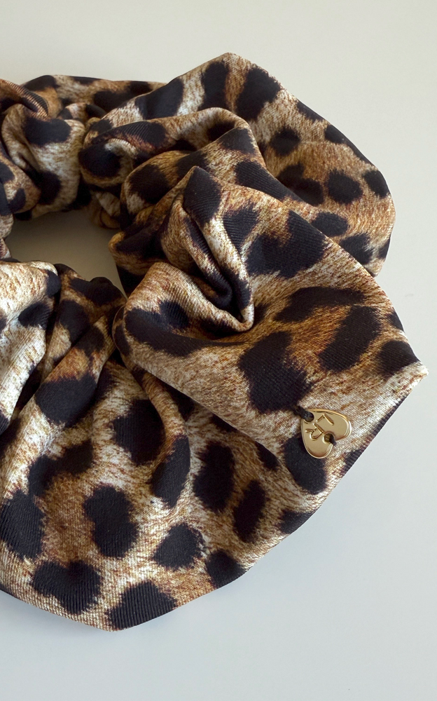 Astrid Leopard Scrunchie