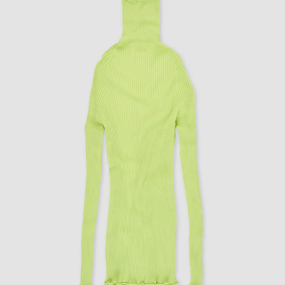 Strada Turtleneck Sweater in Lime