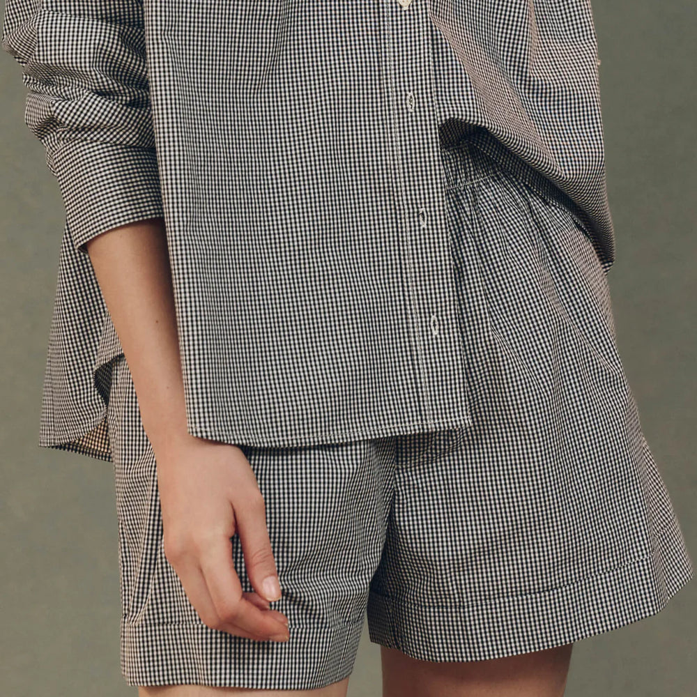 
                  
                    The Boxer Short in Black & White Gingham
                  
                