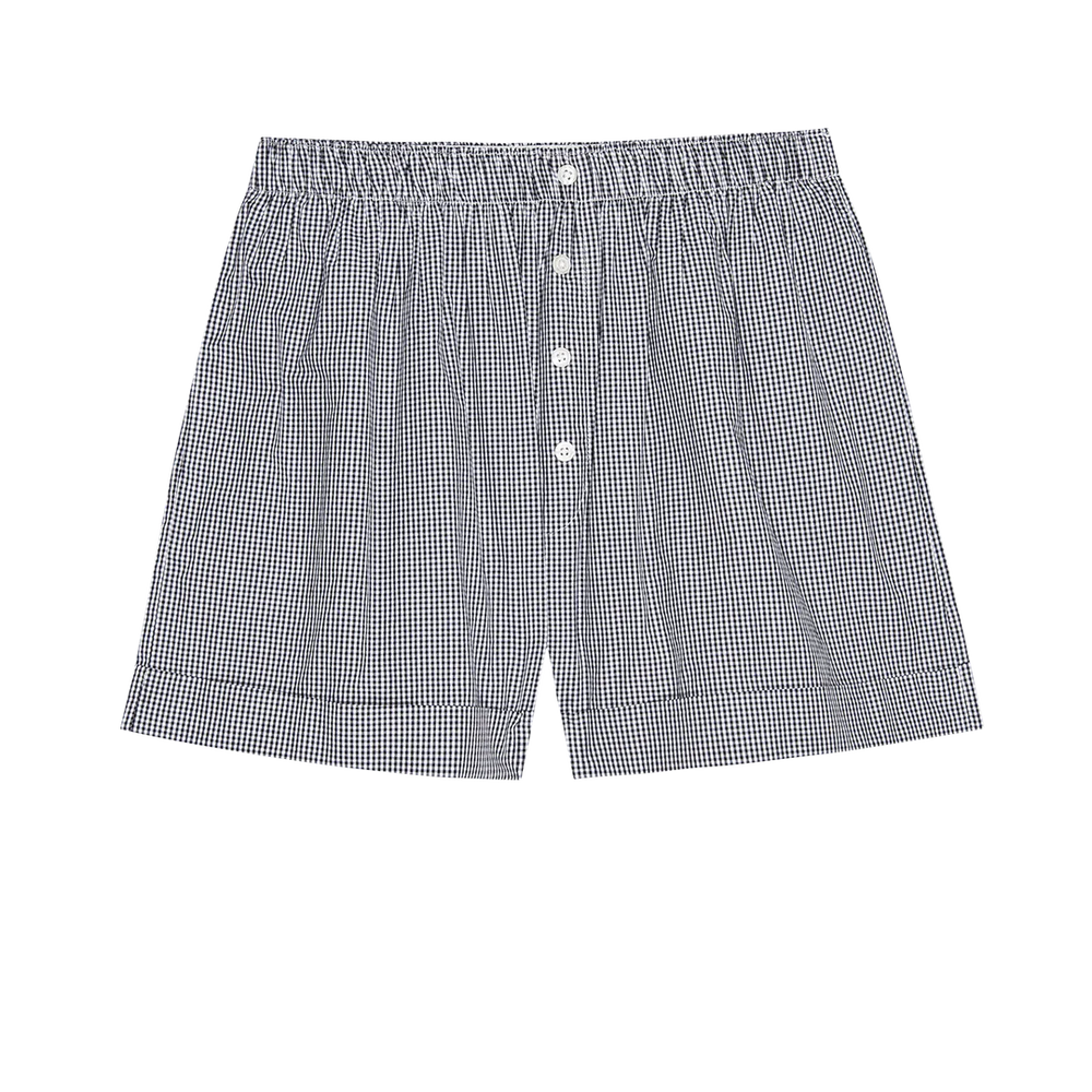 
                  
                    The Boxer Short in Black & White Gingham
                  
                