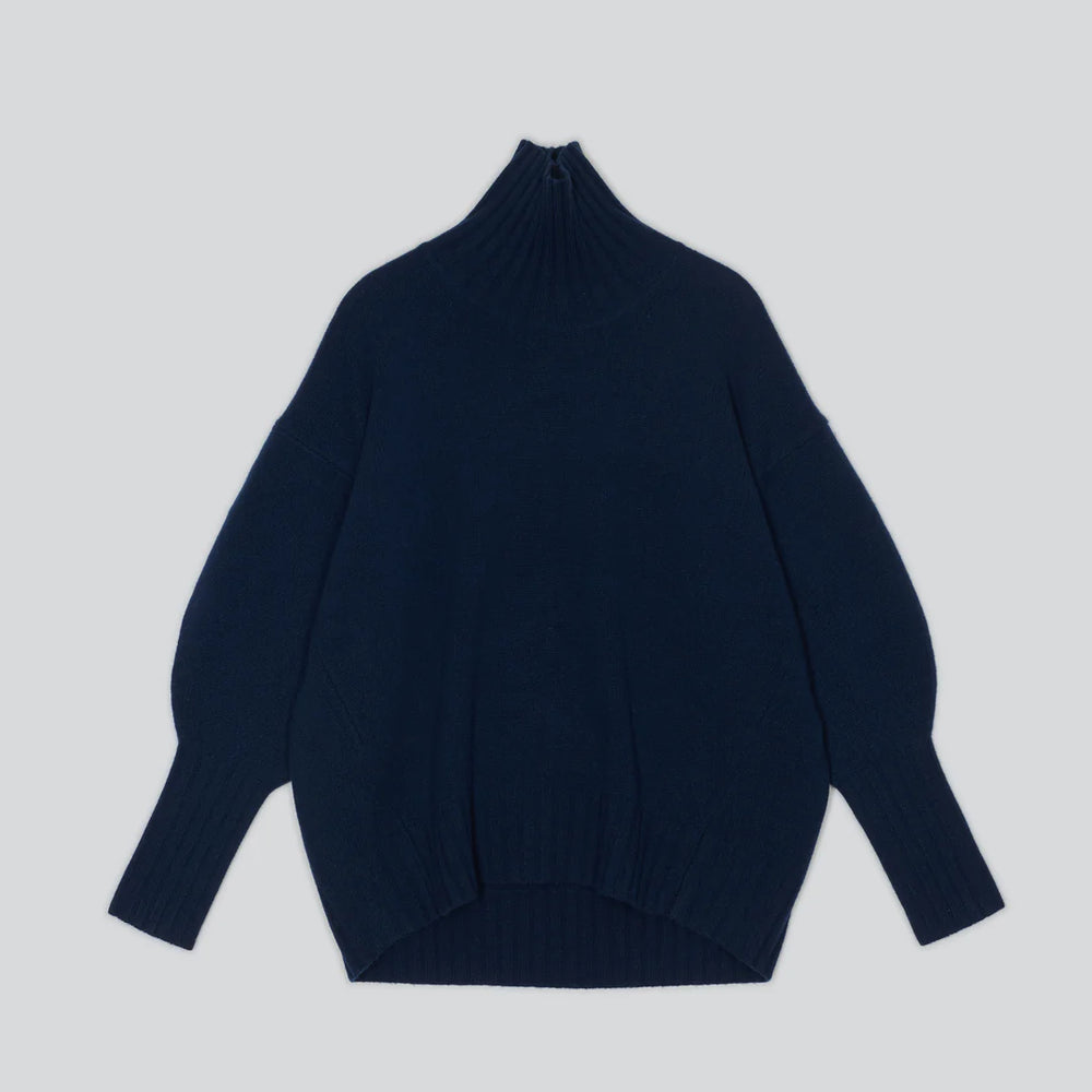 
                      
                        Highcollar Sweater in Indigo
                      
                    