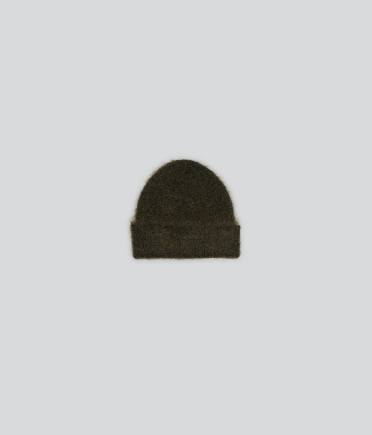 Mohair Beanie in Olive