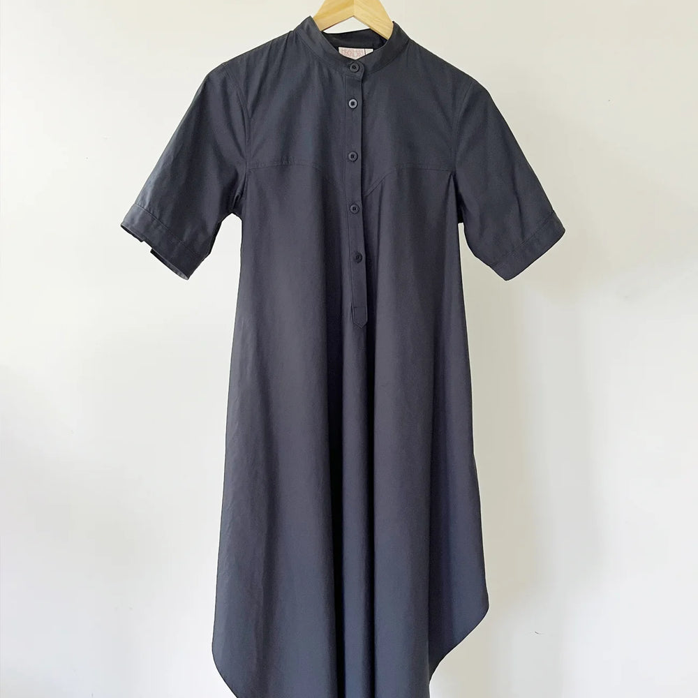 
                  
                    Extra Long Shirt Dress	in Black
                  
                